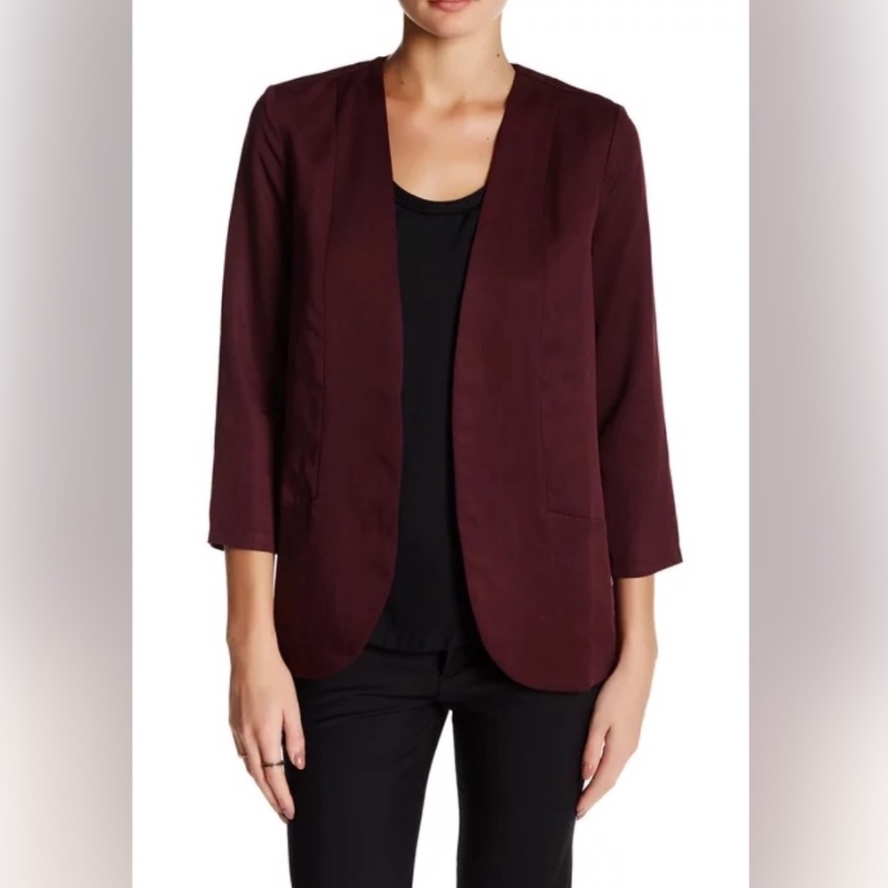 NWT Harlow & Graham Burgundy Blazer Nordstrom
